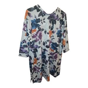 Vera Wang Multicolor Floral Tunic